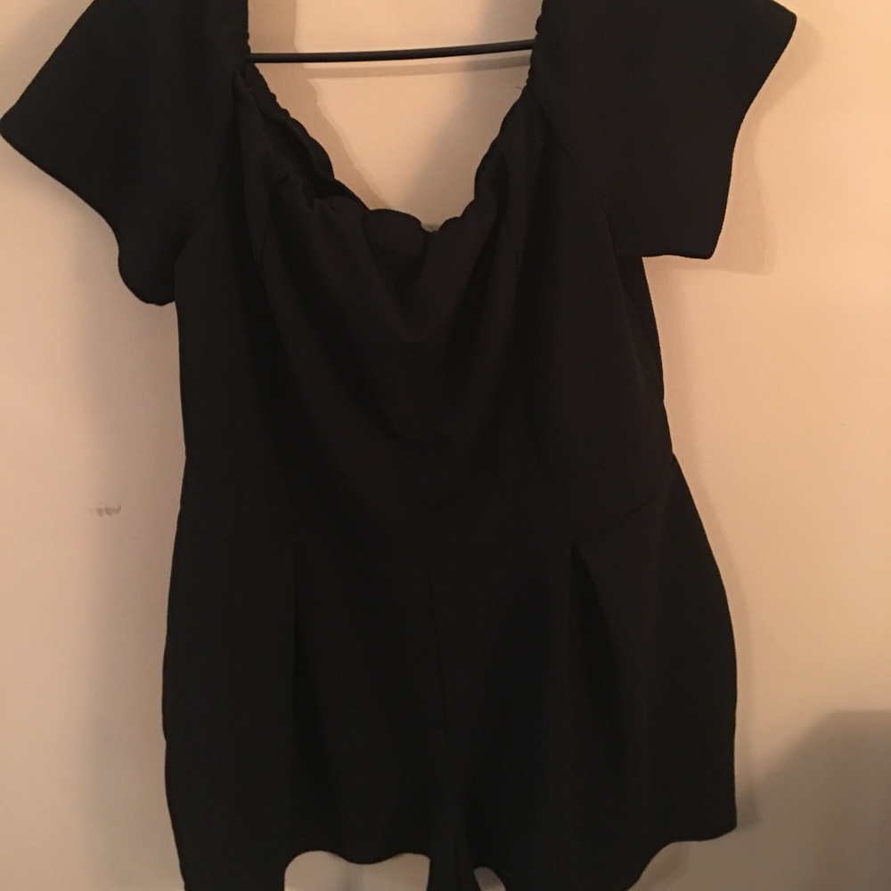 Charlotte Russe // Classy Off-the-Shoulder Romper